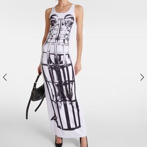 NWT JEAN PAUL GAULTIER Trompe l'oeil jersey maxi dress